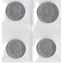 Regno D'Italia serie di monete da 20+50 Cents varie date Conservazione Splendida